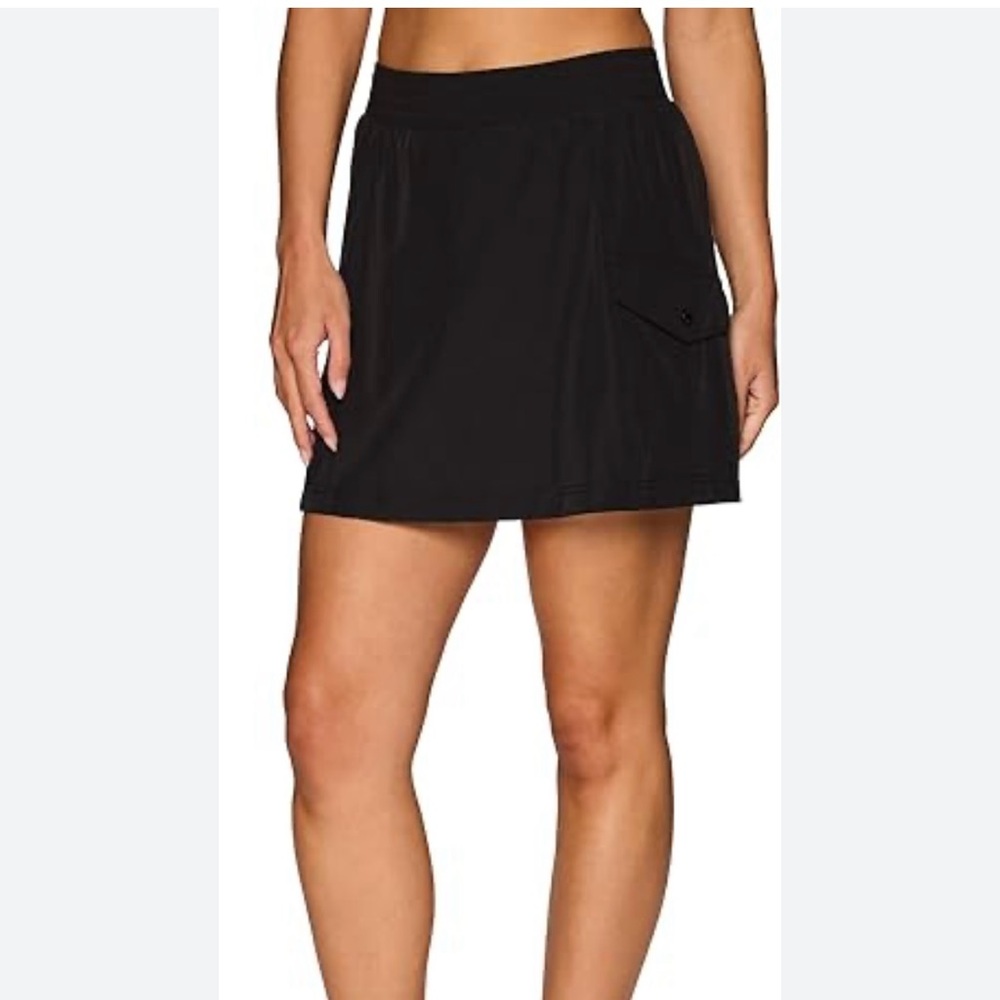 Avalanche Women's Black Quick Dry Lined Hiking Skirt Skorts Size XL Nylon Tennis